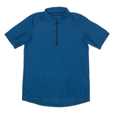 RIFFRAFF Cycling Mens Jersey Blue 90s Collared XS