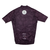 SCATTA Full Zip Cycling Mens Jersey Purple High Neck M