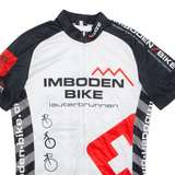 CUORE Full Zip Cycling Mens Jersey White High Neck M