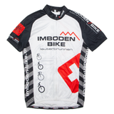 CUORE Full Zip Cycling Mens Jersey White High Neck M