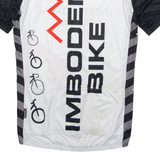 CUORE Full Zip Cycling Mens Jersey White High Neck M