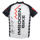 CUORE Full Zip Cycling Mens Jersey White High Neck M