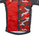 ENJOY Full Zip Cycling Womens Jersey Red High Neck S