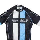 89 SPORTS Full Zip Cycling Mens Jersey Black High Neck S