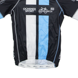 89 SPORTS Full Zip Cycling Mens Jersey Black High Neck S