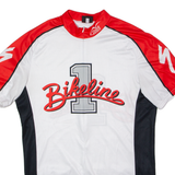 CUORE Cycling Mens Jersey White 1/2 Zip XL