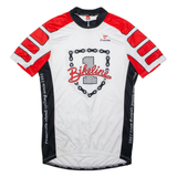 CUORE Cycling Mens Jersey White 1/2 Zip XL