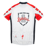 CUORE Cycling Mens Jersey White 1/2 Zip XL