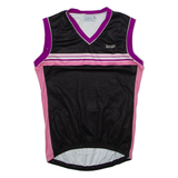 SHIMANO Cycling Mens Jersey Black Sleeveless V-Neck M