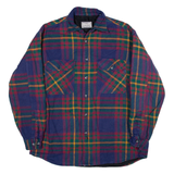 CASUAL GLOBUS Mens Lumberjack Jacket Purple Check XL