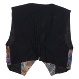 Womens Waistcoat Brown Paisley M