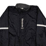 REEBOK Mens Coat Black Nylon 90s S