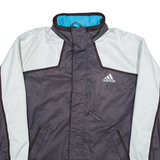 ADIDAS Mens Ski Coat Grey Colourblock M