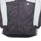ADIDAS Mens Ski Coat Grey Colourblock M