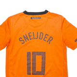NIKE 2010 Netherlands Hom #10 Sneijder Boys Football Shirt Jersey Orange M