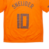 NIKE 2010 Netherlands Hom #10 Sneijder Boys Football Shirt Jersey Orange M
