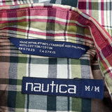 Nautica Checked Shirt - Medium Multicoloured Cotton
