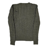 Polo By Ralph Lauren Cable Knit Sweater - Medium Gray Cotton
