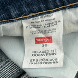 Wrangler Denim Shorts - 36W 10L Blue Cotton