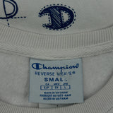 Reverse Weave Champion Sweatshirt - Small White Cotton