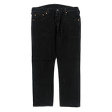 501 Levis Jeans - 36W 30L Black Cotton