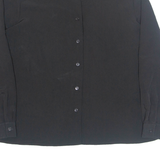 NOTATIONS Womens Shirt Black Collared Long Sleeve L