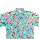 KORET Womens Printed Shirt Blue Collared Floral S