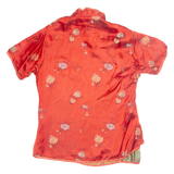 PEONY Womens Printed Blouse Red Floral S