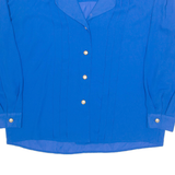 JOSEPHINE Womens Shirt Blue Long Sleeve M