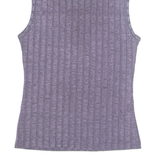 ENTRACTE Womens Vest Purple High Neck Sleeveless S