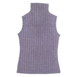 ENTRACTE Womens Vest Purple High Neck Sleeveless S