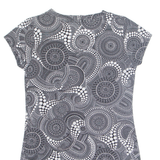 PITTARELLO Womens Printed Blouse Black Crazy Pattern M