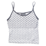 LULU FL'H Womens Vest Silver Sleeveless S