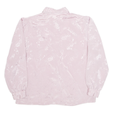 CV Womens Printed Shirt Pink Collared Long Sleeve Crazy Pattern M