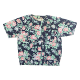 ALFRED DUNNER Womens Printed Shirt Black Collared Floral M
