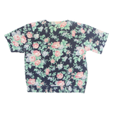 ALFRED DUNNER Womens Printed Shirt Black Collared Floral M