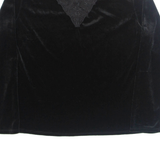 GILLIGAN O ' MALLEY Womens Blouse Black Long Sleeve 90s L
