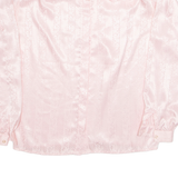 JULIETTA Womens Printed Shirt Pink Collared Long Sleeve Crazy Pattern M