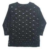 PASSAGE Womens Blouse Black Long Sleeve M