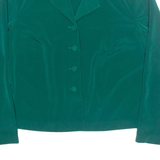 LINDSEY SCOTT Womens Shirt Green Collared Long Sleeve M