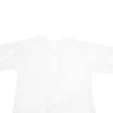 Womens Kimono Blouse White 3/4 Sleeve M