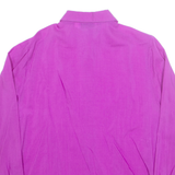JULIETTA Womens Shirt Purple Collared Long Sleeve M