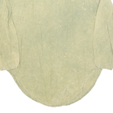 Womens Printed Shirt Green V-Neck Long Sleeve Crazy Pattern L