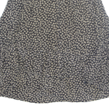 PETER HALM Womens Printed Blouse Black Long Sleeve Crazy Pattern M