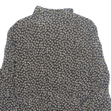 PETER HALM Womens Printed Blouse Black Long Sleeve Crazy Pattern M