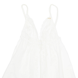 Womens Waistcoat White Sleeveless L