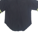 RICHARDS Womens Shirt Black Collared 90s M