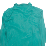 IMPRESSIONS Womens Shirt Green Collared Long Sleeve M