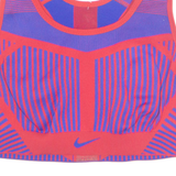 NIKE Womens Sports Vest Blue Sleeveless Crazy Pattern S