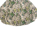 Poncho Womens Kimono Waistcoat Brown Sleeveless Crazy Pattern S